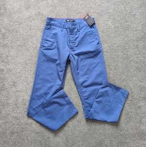 Vans Authentic Relaxed Chino Pants Size 28 Blue NEW